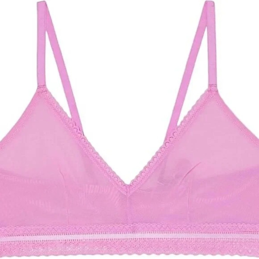 Auden Orchid Purple Mesh Lace Bralette and Hipster Panty Lingerie Set XL